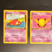2 carte Pokémon tram Rocket, 1ma edizione