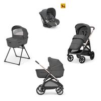 trilogy inglesina kit: ovetto, passeggino, cesta, 