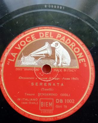 78 giri Beniamino Gigli 