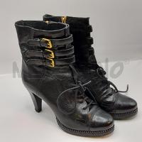 STIVALETTI DONNA BURBERRY NERI LACCI