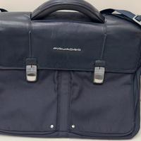Borsa piquadro con tracolla blu