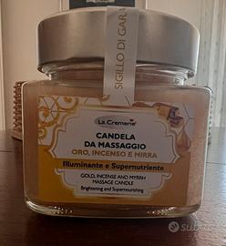 Candela da Massaggio La Cremerie-oro incenso e mir