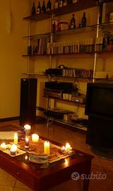 Libreria legno - vetro casamania By Frezza