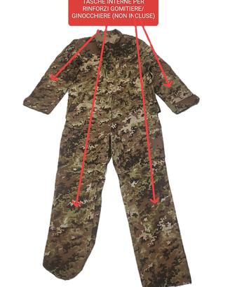2 Completi Tecnici Camouflage Outdoor TG 7/54