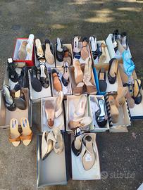 lotto (N1) 22 paia di scarpe donna,estive 