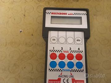 cronometro pista kart a mano 4 piloti