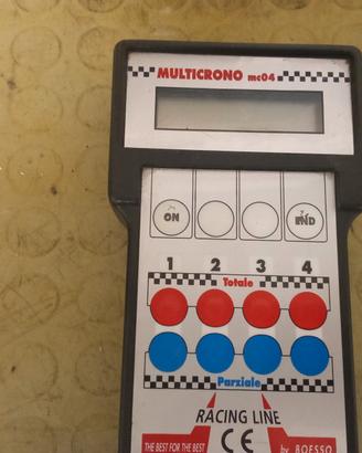 cronometro pista kart a mano 4 piloti