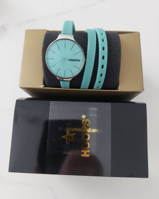 Orologio turchese hoops