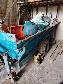 Carrello vasca trasporto uva