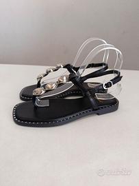 Sandali infradito neri donna n 40