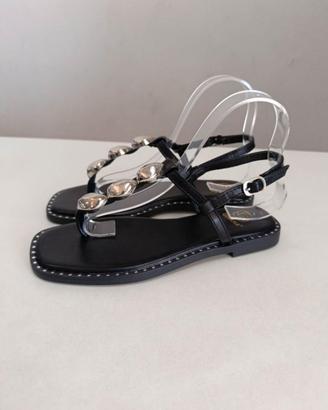 Sandali infradito neri donna n 40