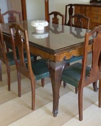 sala da pranzo napoletana completa anni '40 