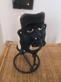 portacandele candela vodoo etnico 