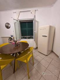 4 sedie in polipropilene gialle-design moderno 