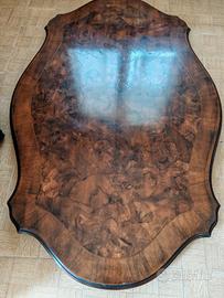 tavolo in stile ovale in radica