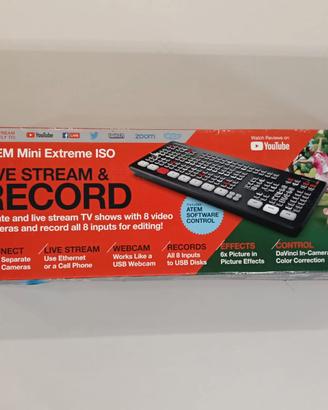 Mixer Video - Blackmagic Atem mini exstreme ISO