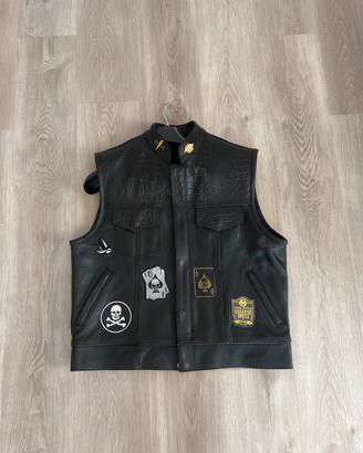 Gilet di pelle Custom  stile Harley