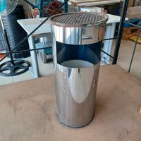 CESTINO ACCIAIO/POSACENERE+PORTAOMBRELLI