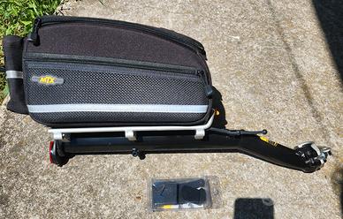 porta pacchi ebike + borsa