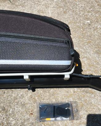 porta pacchi ebike + borsa