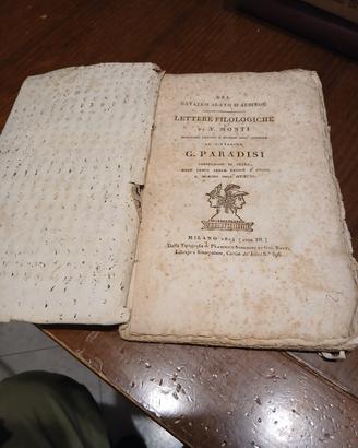 Libro Antico 1804 - V. Monti - Prima Edizione Rara