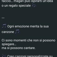 Canzoni personalizzate con testo e musica