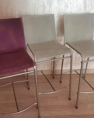 3 Sgabelli Cucina Calligaris - Struttura Acciaio