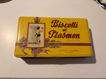 Scatola biscotti Plasmon originale anni ‘60