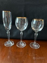 bicchieri di cristallo Bohemia czechoslovakia