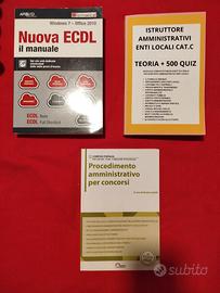 3 libri per concorsi pubblici amministrativo altro