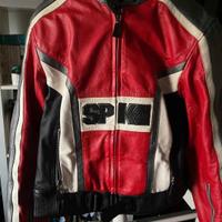 Giacca in pelle da moto Spike da donna