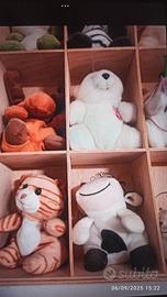 Lotto 12+1 peluche da collezione animali 