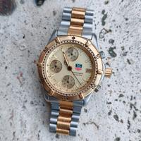 cronografo tag Heuer formula argento oro vintage 