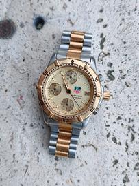 cronografo tag Heuer formula argento oro vintage 