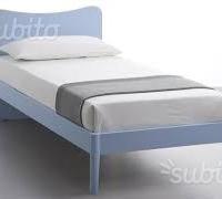 Struttura Letto Moderno Singolo Celeste IMBALLATA