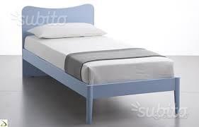 Struttura Letto Moderno Singolo Celeste IMBALLATA