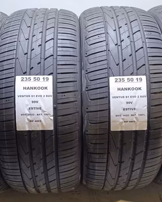 4 GOMME 235 50 19 HANKOOK 100% BAT. RIF4803