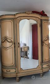 letto armadio comodini camera  laccato veneziano