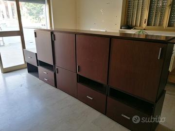 SALOTTO MODERNO MODULABILE IN LEGNO