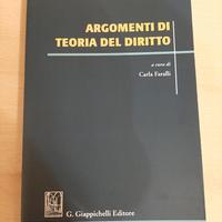 Libro universit."Argomenti di teoria del diritto"