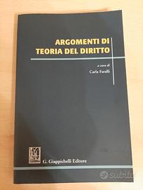 Libro universit."Argomenti di teoria del diritto"