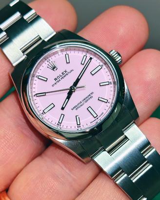 OP 34mm rosa Candy Pink 124200 nuovo 2026 full