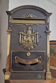 CASSETTA POSTALE ALUBOX OTTONE REGIE POSTE EPOCA