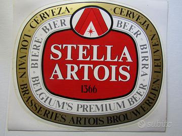 Adesivo birra Stella Artois vintage vintage