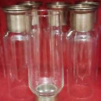 6 Bicchieri tumbler alti Cristallo Base Argento