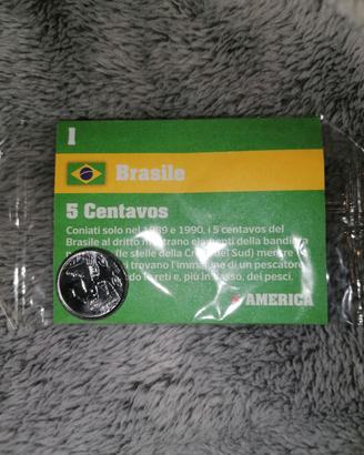 Moneta 5 Centavos Brasile - Collezione Nesquik