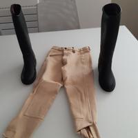 Stivali e pantaloni per equitazione