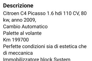 Citroen C4 Picasso 1.6HDI