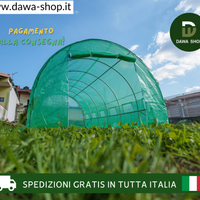 Serra per orto a tunnel per giardino 6x3x2
