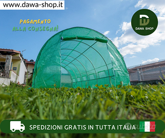 Serra per orto a tunnel per giardino 6x3x2